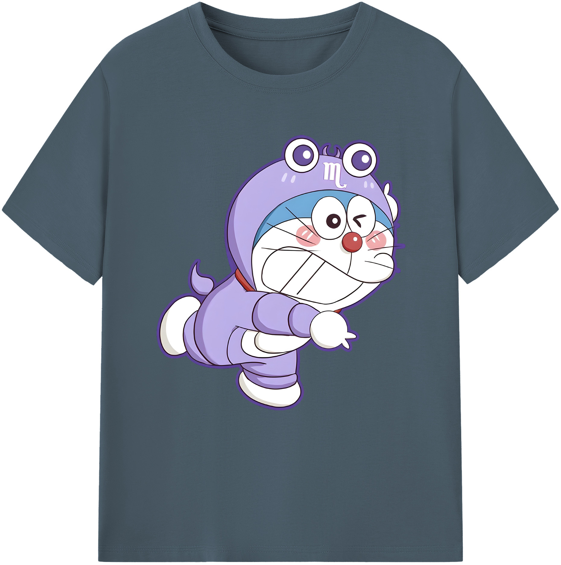 （画像用） ドラえもん Doraemon 綿100％半袖Tシャツ（フロントプリント）